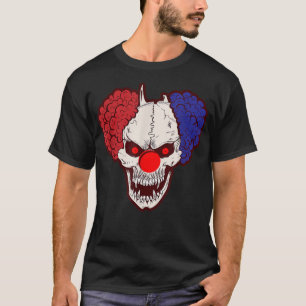 Camiseta Skeleton Payaso Horror Halloween, asusta pesadilla