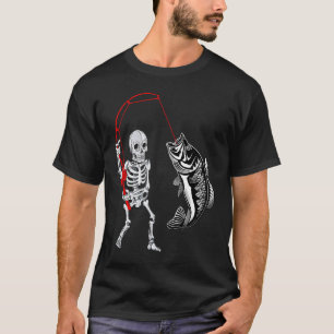Camiseta Skeleton Pescador Halloween