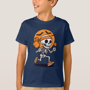 Camiseta Skeleton Pickleball Halloween Gracia