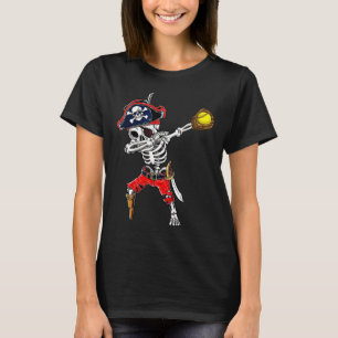 Camiseta Skeleton Pirate &amp; costo de Halloween de la pel