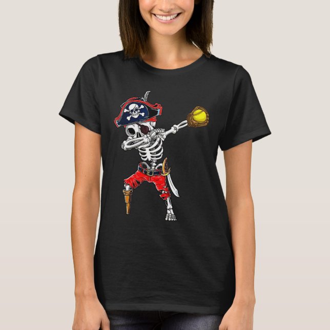 Camiseta Skeleton Pirate &amp; costo de Halloween de la pel (Anverso)