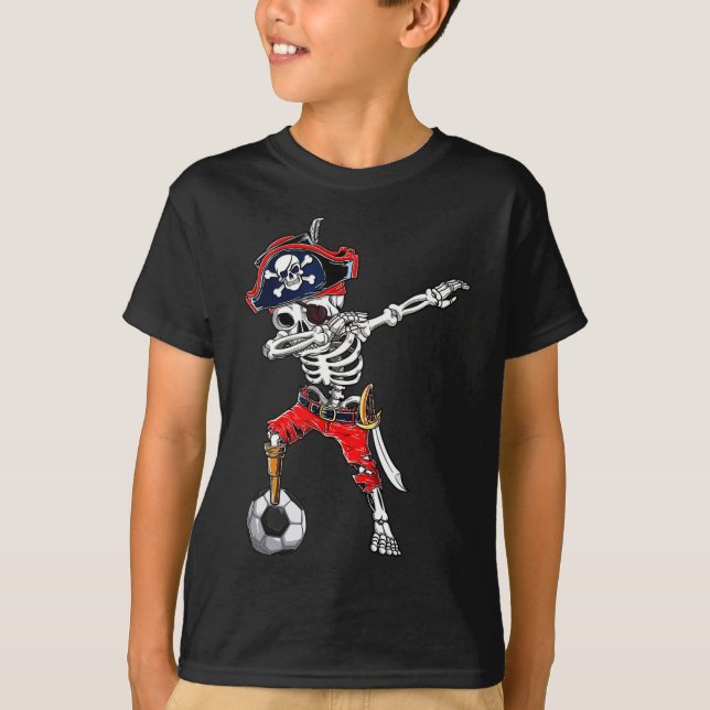 Camiseta Skeleton Pirate & amp; estadio de halloween de la  (Anverso)