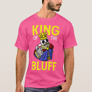 Camiseta Skeleton Poker Player King Of The Bluff Pokercards