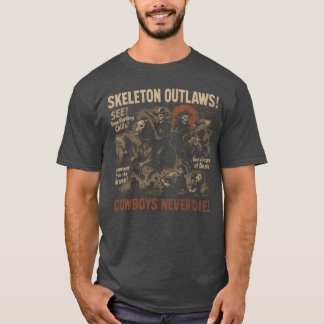 Camiseta Skeleton proscribe a Poster de películas de Cowboy