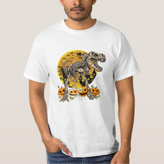 Camiseta Skeleton Pumpkin Funny