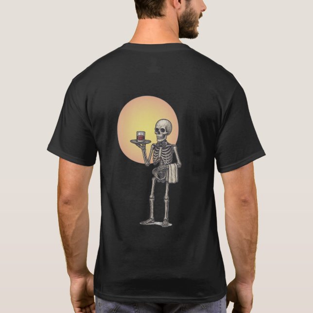 Camiseta Skeleton - Quirky estilo retro (Reverso)