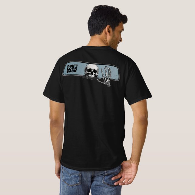 Camiseta Skeleton Rearview Mirror Tee – Don’t Look Back (Reverso completo)