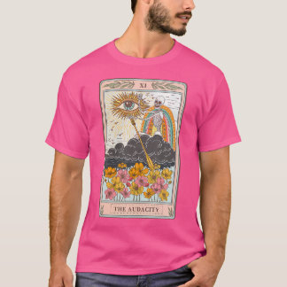 Camiseta Skeleton Retro En Nube El Audacity Tarot Car