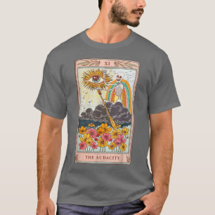 Camiseta Skeleton Retro En Nube El Audacity Tarot Car