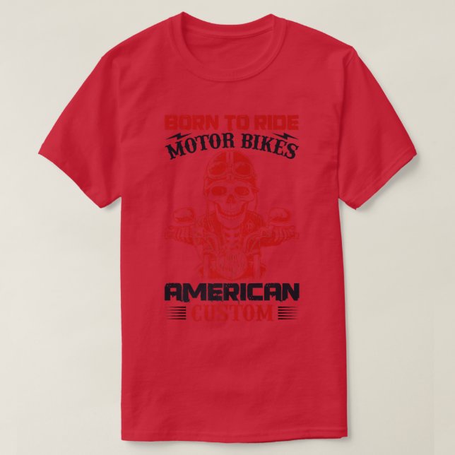 Camiseta Skeleton Rider Motorcycle Rider  (Diseño del anverso)