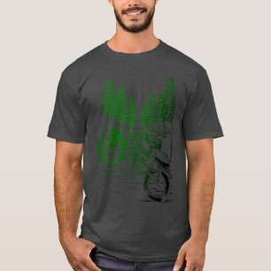 Camiseta Skeleton Riding a Wheelie Motorcycle Stunt Motoc