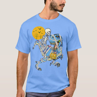 Camiseta Skeleton Riding Mummy Dinosaur T re para niños