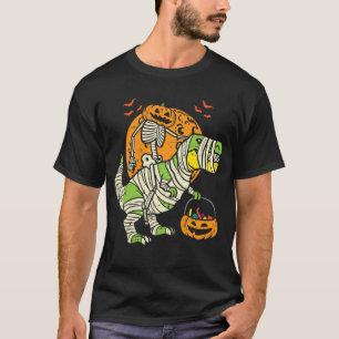 Camiseta Skeleton Riding Mummy Dinosaur T Rex