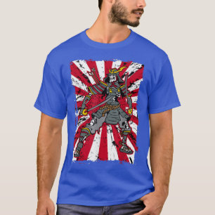 Camiseta Skeleton Samurai Rising Sun Bandera Japonesa (2)