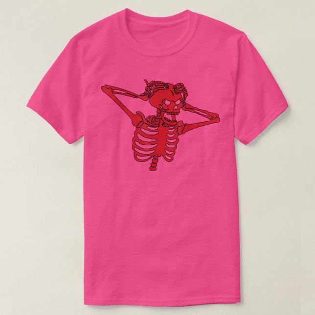 Camiseta Skeleton Scary Skeleton Meme  (Diseño del anverso)