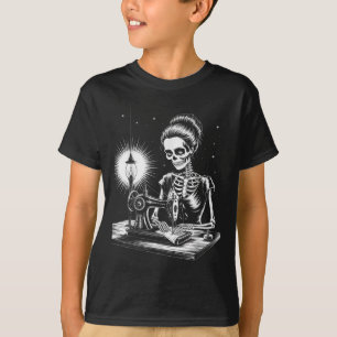 Camiseta Skeleton Sewer Quilter Funny Scosiendo Lover Hallo