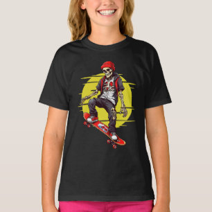 Camiseta Skeleton Skateboard