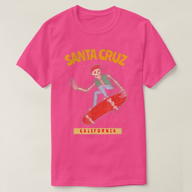 Camiseta Skeleton Skateboard Skateboarding Santa Cruz Calib (Diseño del anverso)