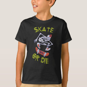 Camiseta Skeleton Skateboarder