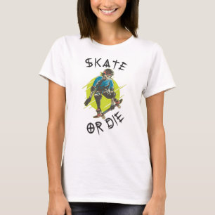 Camiseta Skeleton Skateboarder
