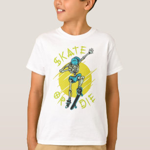 Camiseta Skeleton Skateboarder