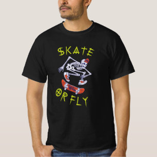 Camiseta Skeleton Skateboarder