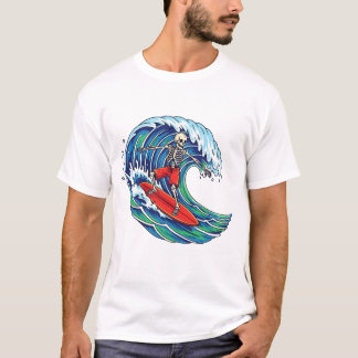 Camiseta Skeleton Skating T-Shirt – Funny Skateboarding Ske