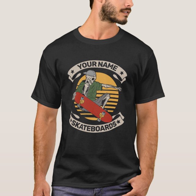 Camiseta Skeleton Skeleton Personalizado Nose Grab (Anverso)
