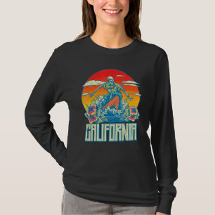 Camiseta Skeleton Skeleton Skull Deaves Waves Retro