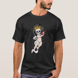 Camiseta Skeleton Skull Angel Baby Sad Estética Edgy Stree