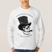 Skeleton Skull Happy Birthday Fun personalizado