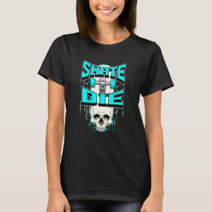 Camiseta Skeleton Skull Skateboard