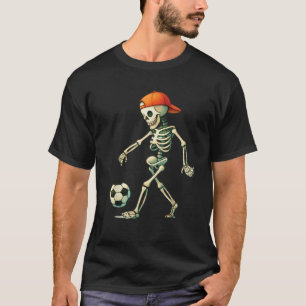 Camiseta Skeleton Soccer Halloween disstume divertidos homb