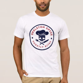 Camiseta Skeleton Spice Ghostly Bites Chef Skeleton