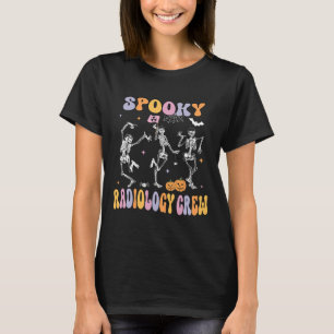 Camiseta Skeleton Spooky Radiology Crew X-ray Tech Hallowee