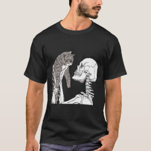 Camiseta Skeleton Sujetando Un Desfile De Ropa De Halloween