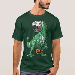 Camiseta Skeleton T Re Dinosaur Halloween 
