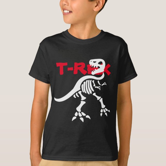 Camiseta Skeleton T-rex (Anverso)