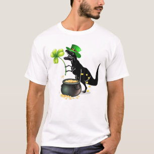 Camiseta Skeleton T Rex Dinosaur Gracioso Feliz Día del Pat