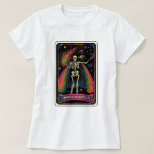 Camiseta Skeleton tarot mago queer