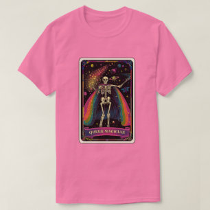 Camiseta Skeleton tarot mago queer