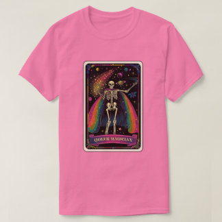 Camiseta Skeleton tarot mago queer