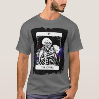 Camiseta Skeleton The Lovers Tarot Card Deck Galay Design M