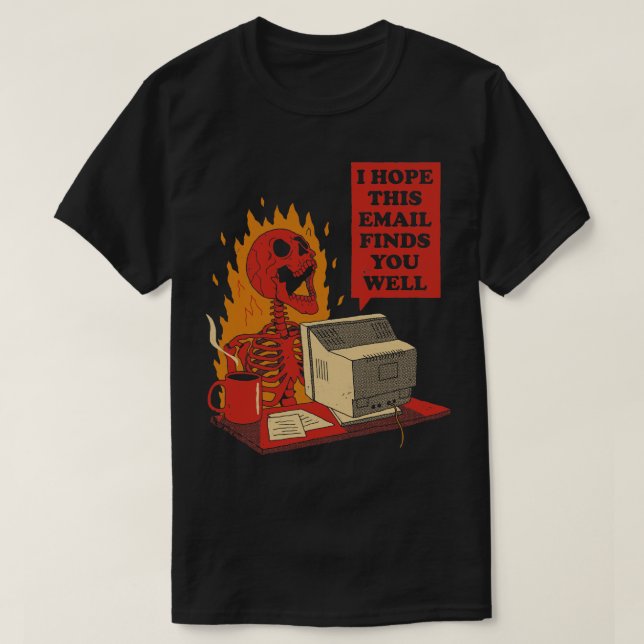 Camiseta Skeleton tienes correo (Diseño del anverso)