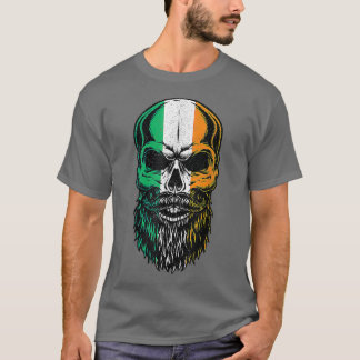 Camiseta Skeleton vintage Irlanda bandera St Patri