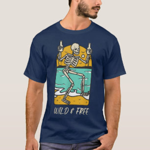 Camiseta Skeleton WILD & FREE