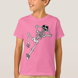 Camiseta Skeleton with sunglasses resting.
