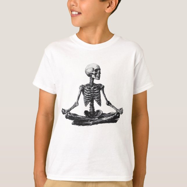 Camiseta Skeleton Yoga (Anverso)