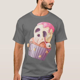 Camiseta Skeleton Yummy Frost Cupakes Eyeball Star Spider
