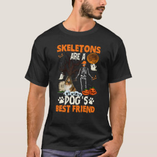 Camiseta Skeletons Shetland Sheepdog is Friends Funny Hallo